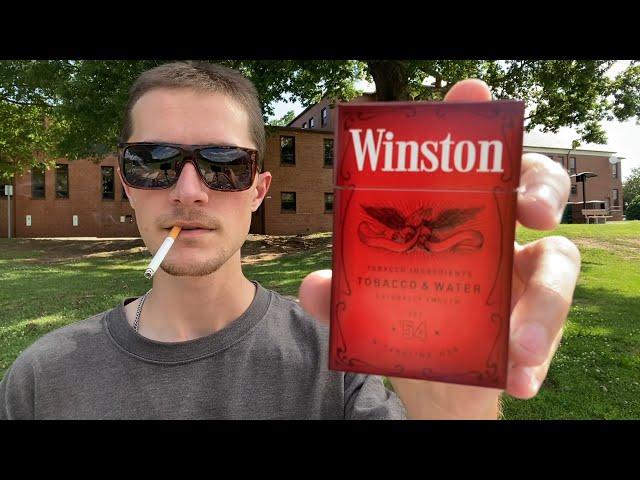 Smoking a Winston Red Cigarette - Review (2024)