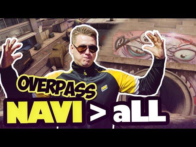 КАК ИГРАЮТ NAVI CS:GO НА OVERPASS? ИХ РАУНДЫ И ФИШКИ