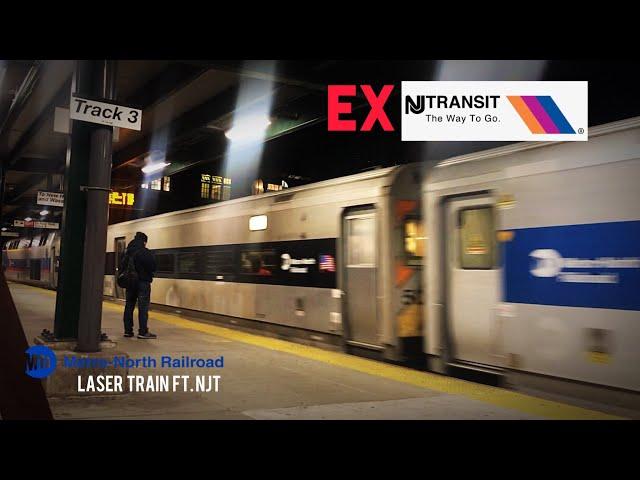 Metro-North Railroad: RARE EX-NJT Cab Car #5010 on MNR’s Laser Train @ Fordham (HD 60FPS)