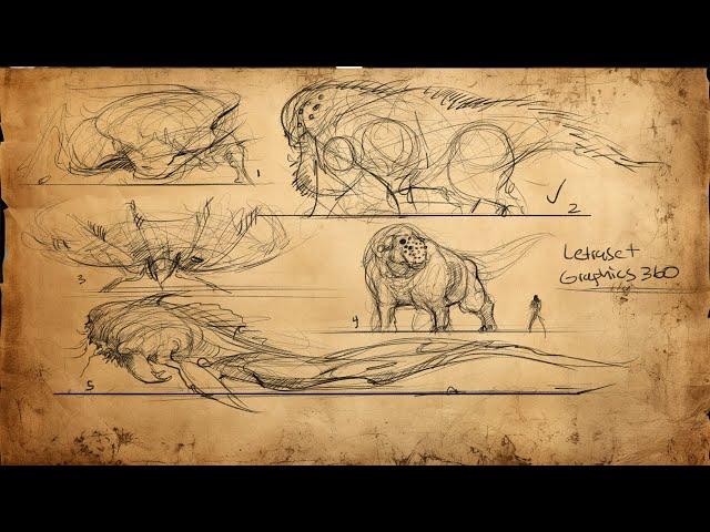 HOW TO DRAW creature thumbnails: Speedy Creature Drawing Tips