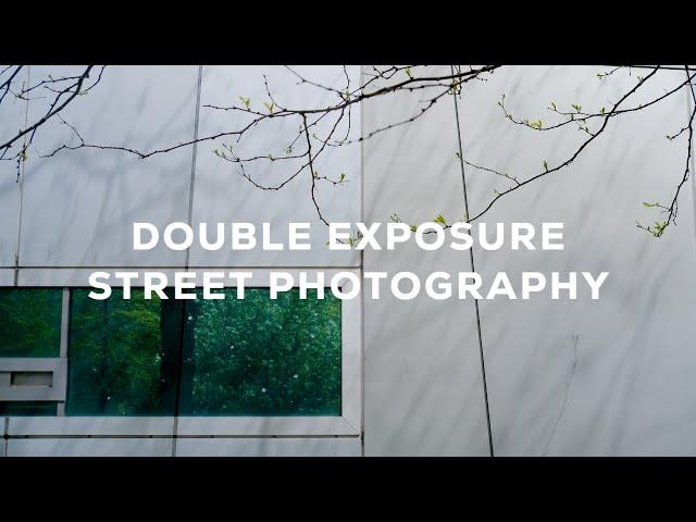 Double Exposure Street Photography Challenge w/ the FUJI X100V & XE4 !