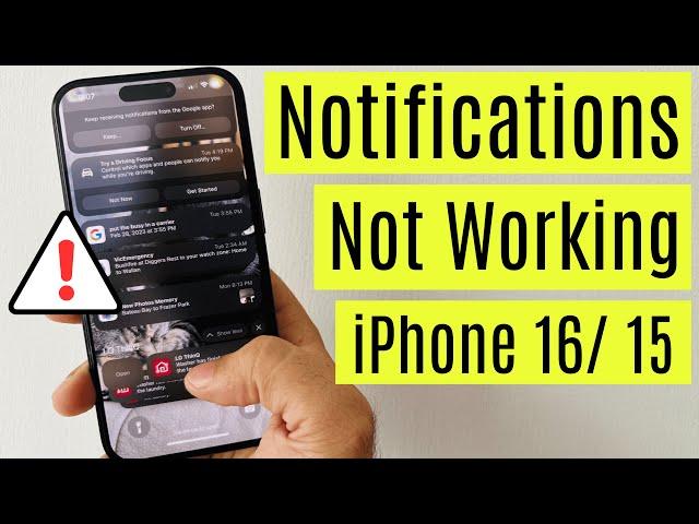 How to Fix iPhone Notifications Not Showing or Working after iOS 18.3.1 Update