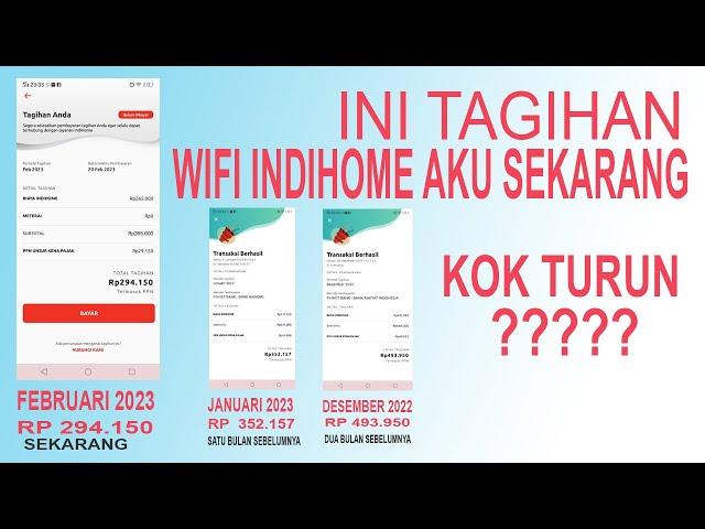 REVIEW TAGIHAN WIFI INDIHOME SETELAH DOWNGRADE  PAKET