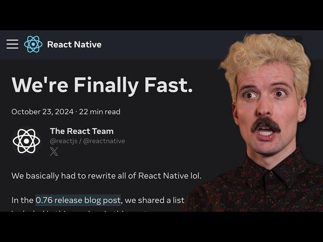 React Native Just Got 550% Faster