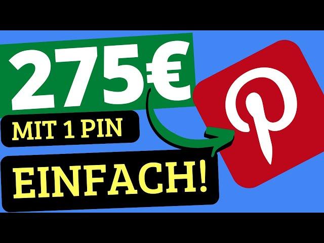 275€ PRO PIN – Online Geld verdienen mit Pinterest und ChatGPT (Affiliate Marketing für Anfänger)