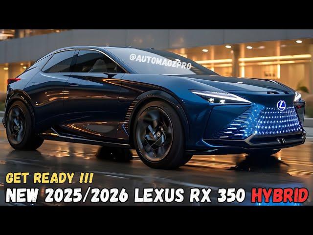 New Design 2025 Lexus RX 350 Revealed! Top Features and Specs Unveiled