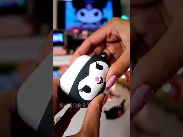 SugarStar ASMR Kuromi Themed Airpods Pro Case and iPhone