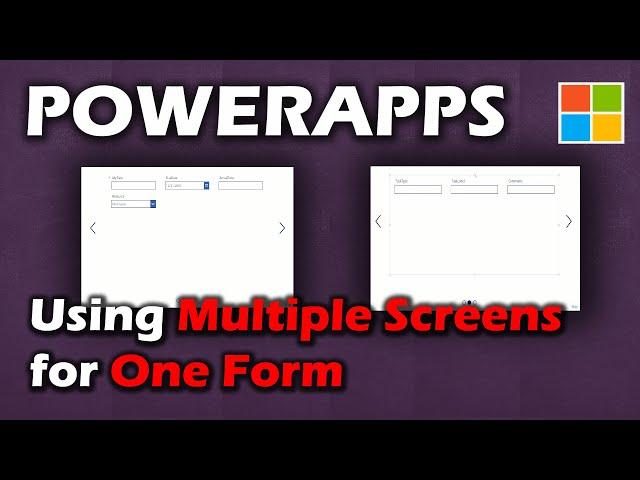 Using Template for Multi Screens One Form in Power Apps