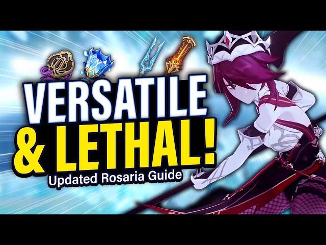 Updated ROSARIA GUIDE: How to Play, BEST Artifact & Weapon Builds, Team Comps | Genshin 3.4