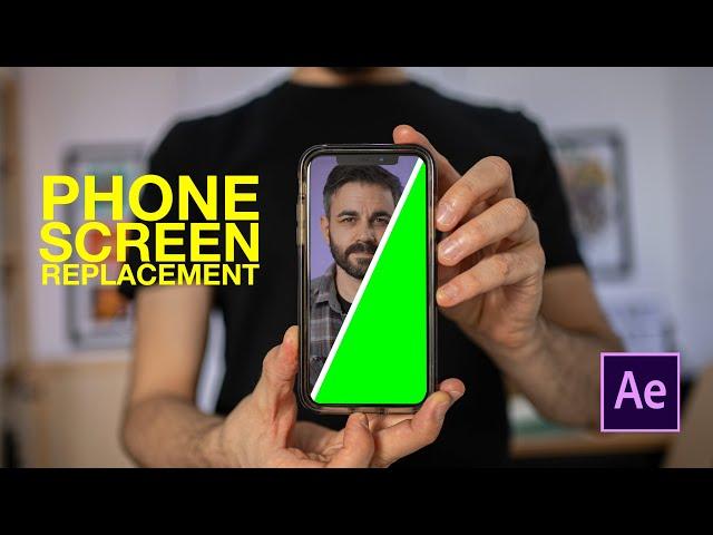 How I track and replace a phone screen in after effects