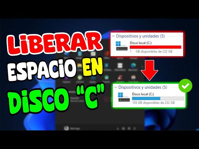 LIBERAR ESPACIO en DISCO "C" / Tú PC será una BALA. 2024