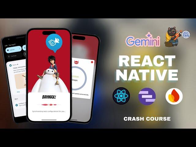  Baymax™:  | Text to Speech | React Native | Firebase Notifee | Steps Counter App