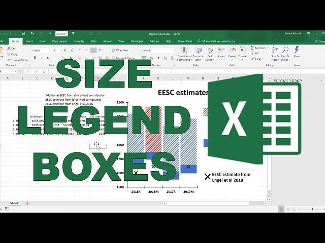 How to make a legend box bigger in excel