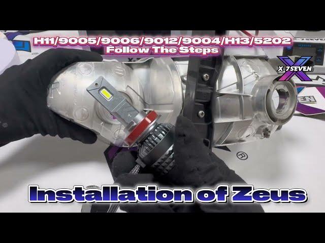 X-7SEVEN Zeus 150W Led Headlight Bulb Unboxing & On Road