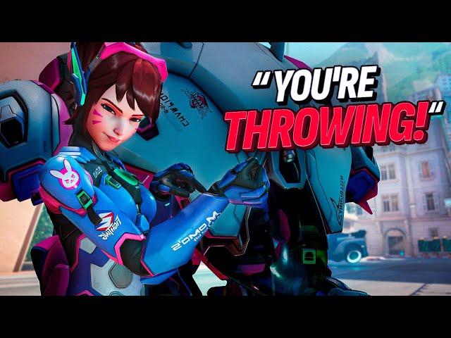 Is this Dva THROWING or carrying? | Overwatch 2 Spectating