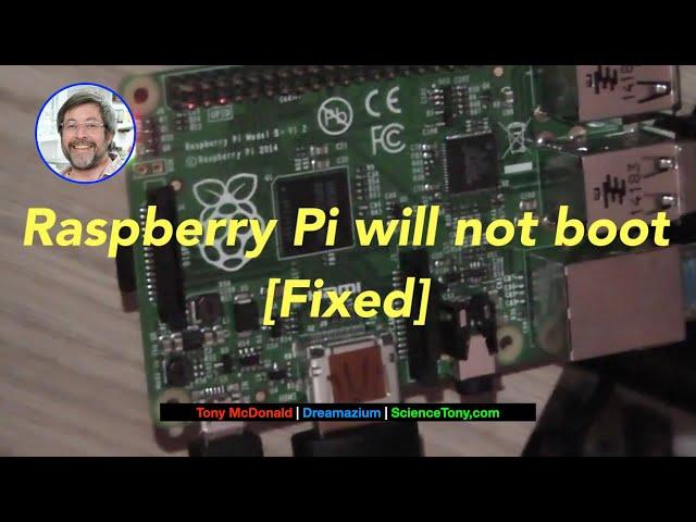 How to fix a raspberry pi that will not boot.