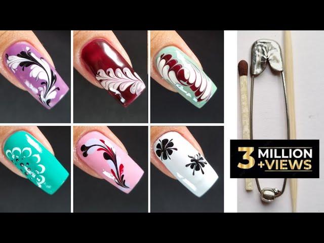 Easy Nailart within 2 minutes || Nailart at Home #nailart #naildesign #nailtutorial