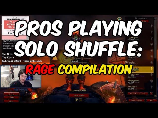 Pros Playing Solo Shuffle: Rage COMPILATION [Absterge, Whaazz, Pshero and many more..]