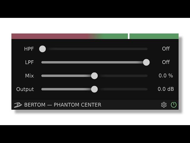 Bertom Phantom Center - Free stereo imager plug-in