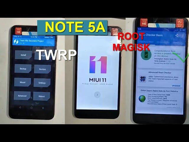 Cara root dan pasang twrp miui 11- Redmi note 5A (ugglite)