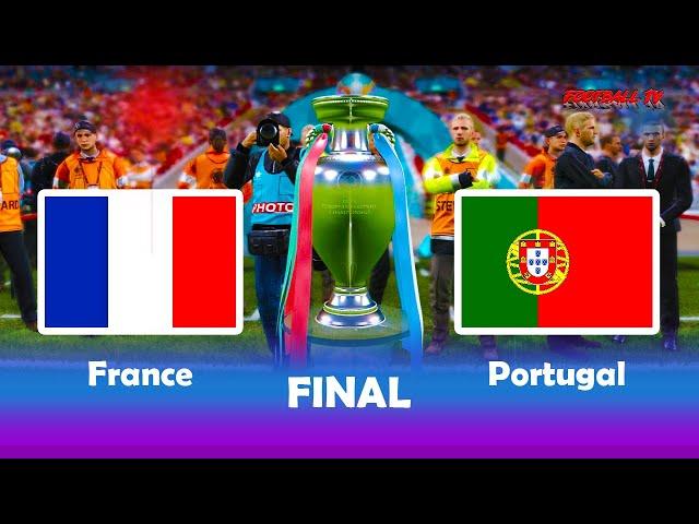 FINAL UEFA EURO 2020 - FRANCE vs PORTUGAL - PES 2021 - Full Match & All Goals - EURO 2021