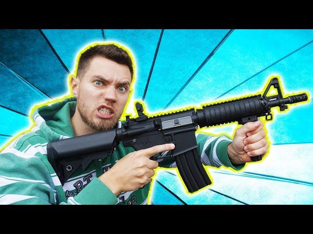 Diese SOFTAIR schießt ULTRA SCHNELL ! - Lancer Tactical M4 Unboxing und Test schießen! (elektrisch)