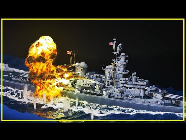 How to make a Diorama (Ocean + Explosion) Kamikaze attack on USS Missouri