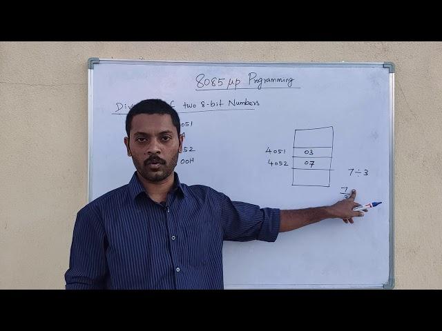 8085 Multiplication and Division of two 8 bit number in tamil