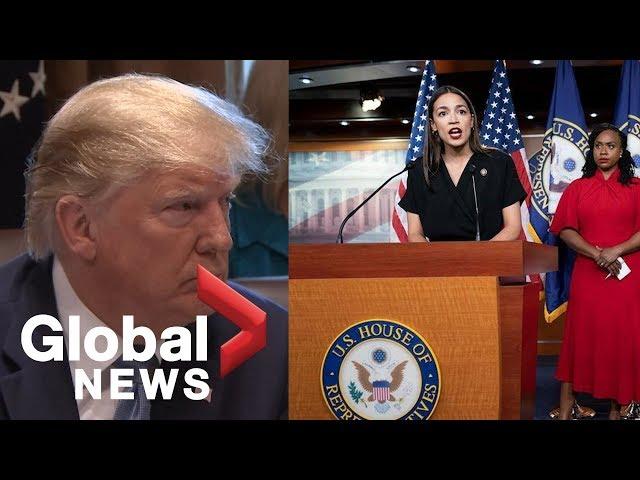 Donald Trump: AOC, Ilhan Omar, Rashida Tlaib and Ayanna Pressley "hate our country"