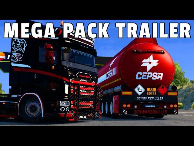 ETS2 1.45 MEGA MOD PACK TRAILER MOD