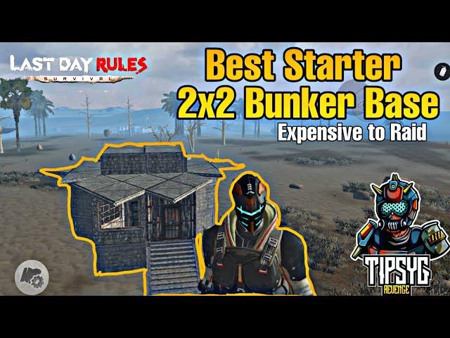 Best Starter 2x2 Bunker Base (Last Day Rules Survival)