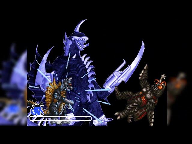 M.U.G.E.N: Godzilla The Kaiju Wars - Demo 1 - Gigan (2004) Vs Megalon.