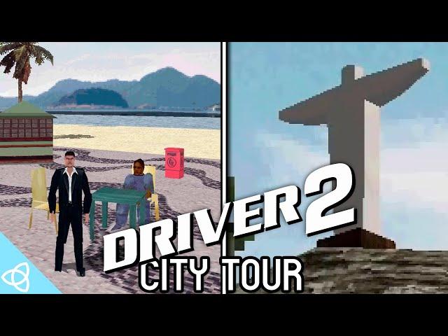 Exploring '70s Rio de Janeiro in Driver 2 (PS1 Game) | Low Poly City Tour