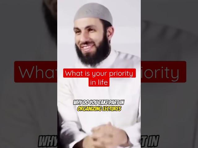 Priority in life #islam #muslim #priority