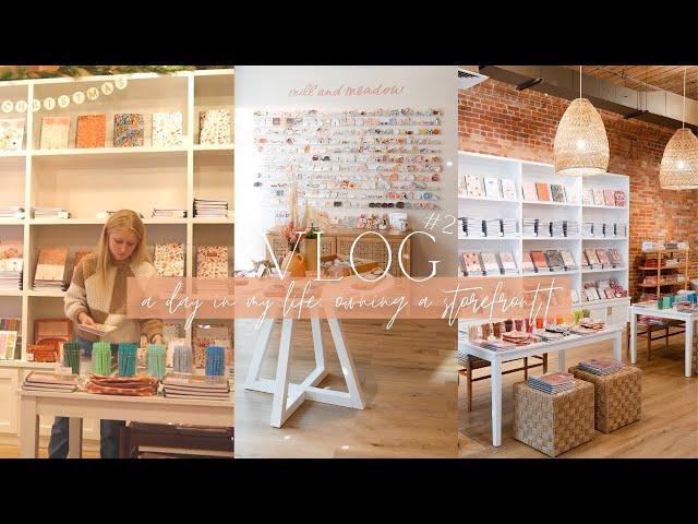 DAY IN MY LIFE at my SHOP! Stationery Store Small Business Vlog!!