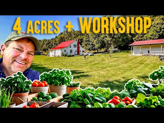 Top 5 Reasons You NEED 4 Acres of Land and a Workshop to Thrive