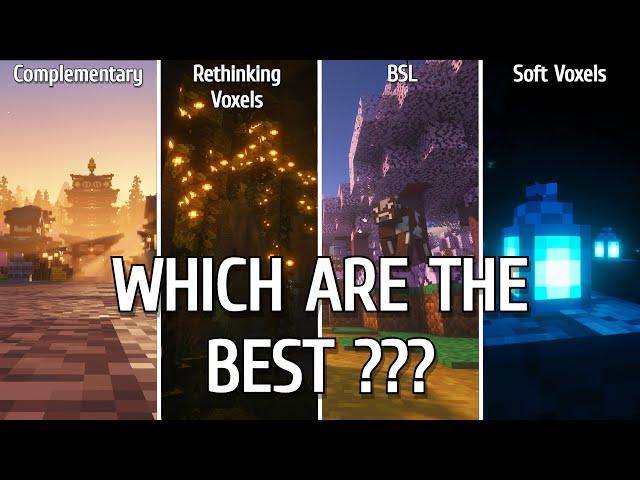 TOP Minecraft Shaders | Best 1.20 Shaders Comparison | BSL, Complementary, Soft/Rethinking Voxels