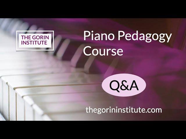 Teach Piano with Confidence and Creativity! Webinar and Q&A