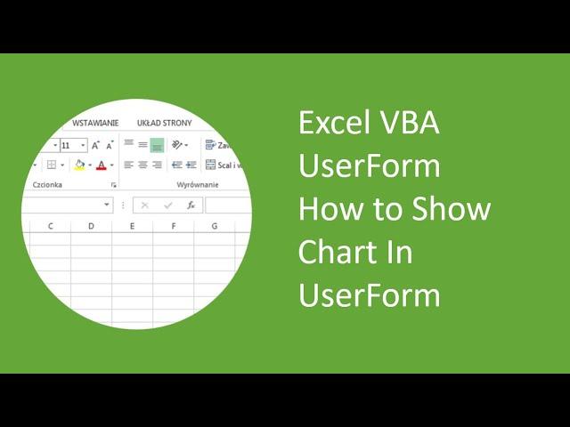 Excel VBA UserForm How to Display a Chart in a UserForm