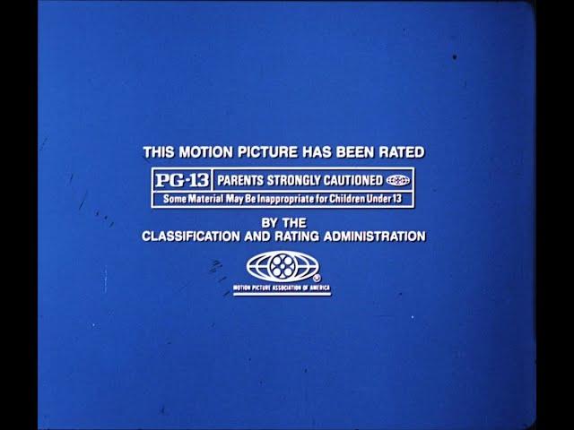 Amblin Entertainment/MPAA Rating Card (PG-13, 1993)