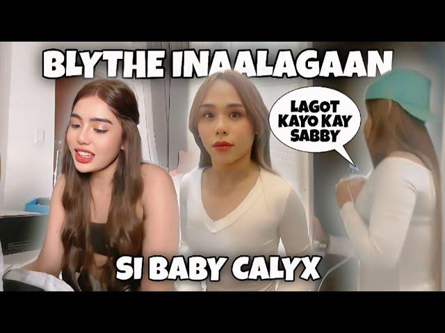 TITA BLYTHE INAALAGAAN SI BABY CALYX ️ #sabbyandsophia #sabby #sophia #yaji #yabby #calyx