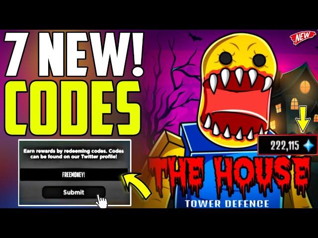 UPDATE!! *NEW* THE HOUSE TOWER DEFENSE CODES - CODES FOR THE HOUSE TD IN ROBLOX UPDATE 2024 new