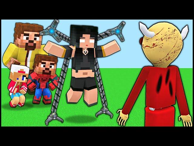 THE WITCH CEREN HELPED US, FIGHT WITH BALDI!  - Minecraft