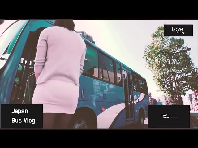 Japan Bus Vlog   She is going to the office