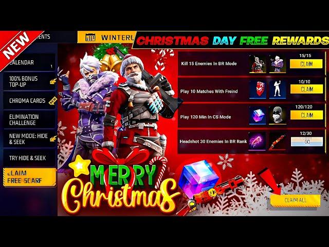 Christmas Event Free Fire 2024 | Free Fire New Event | Ff New Event Today | Upcoming new event ff