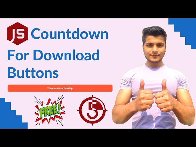 Countdown For Download Buttons || No Shortcode No Plugin || WordPress || PHP || JS Code || HINDI