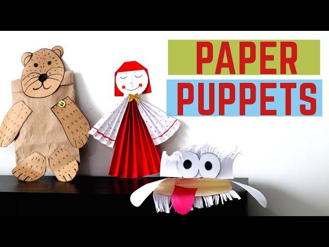 How to make Paper Puppets | Easy Puppet Making Ideas | Craft | DIY