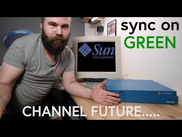 SUN 13w3 Monitor on a Silicon Graphics Indy - Future of my Channel......