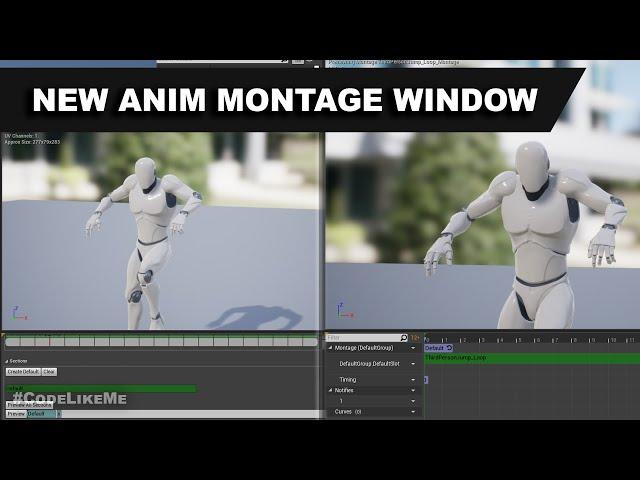 Unreal New Animation Montage Window