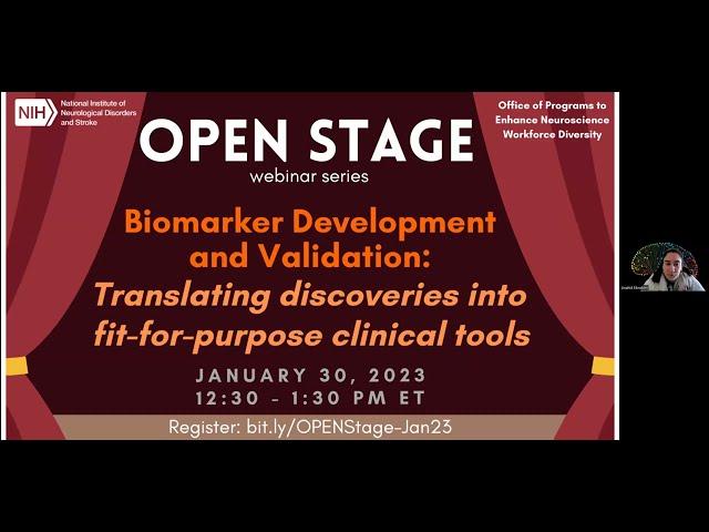 OPEN Stage Webinar: Biomarker development and validation